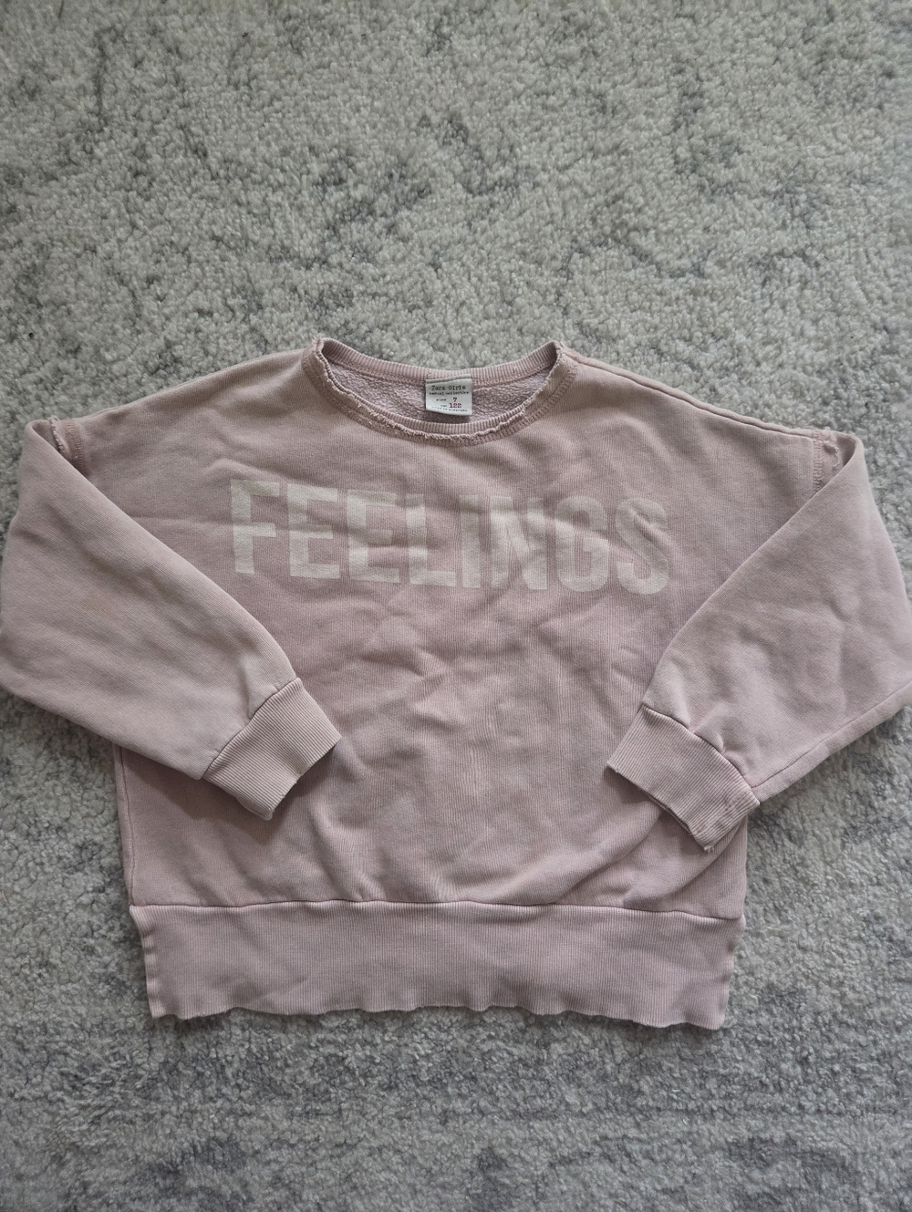 Zara Girls Pink Sweatshirt